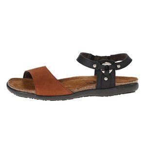 Naot Sabrina Jet Black/Hawaiian Brown Size 6